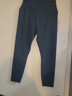 RBX High-Waist Full-Length Leggings in Teal Blue